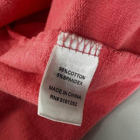 Lulu B Sweatshirt Womens Large Pink Button Popover Beachy Buttons Boxy - Picture 6 of 10